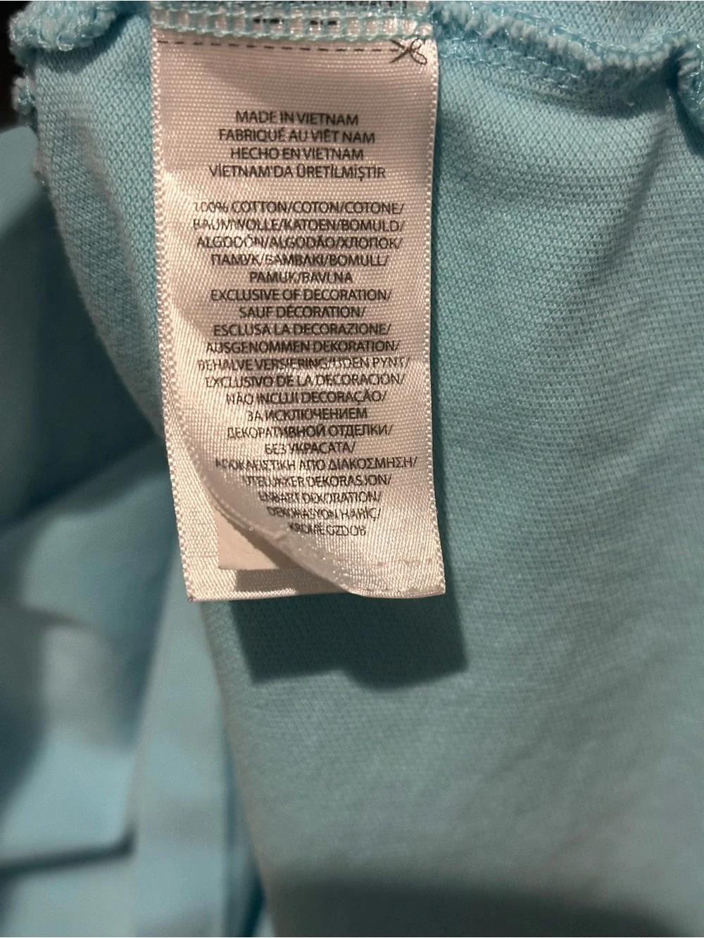 Polo by Ralph Lauren Men’s Light Blue Polo with Pink Logo